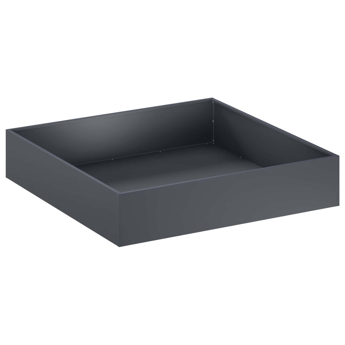 Macetero De Jardín 2 Uds. Gris Antracita 80 X 80 X 20 Cm_2