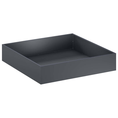 Macetero De Jardín 2 Uds. Gris Antracita 80 X 80 X 20 Cm_2