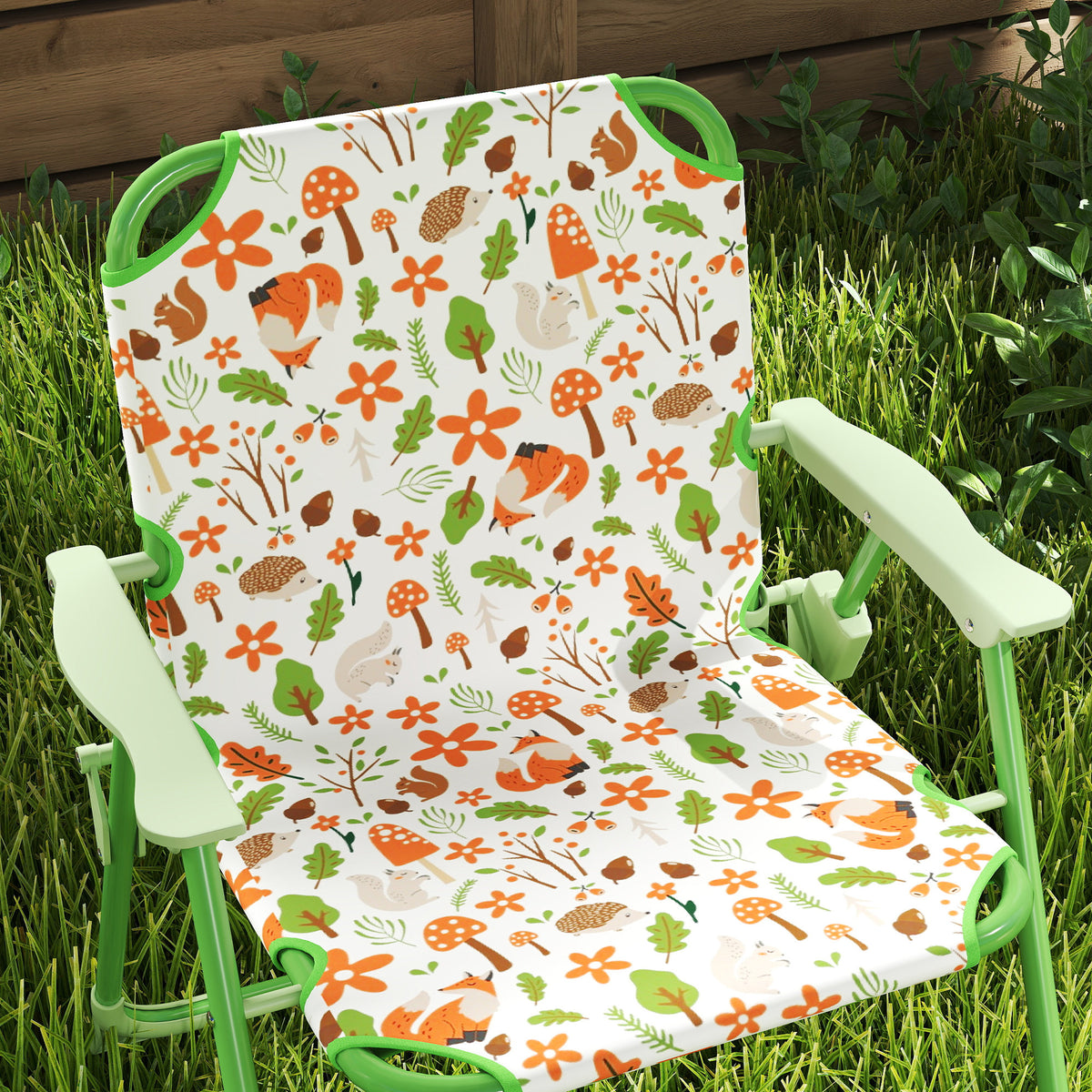 Aiyaplay Conjunto De Mesa Y Sillas Infantil De Jardín De 4 Piezas Verde_3