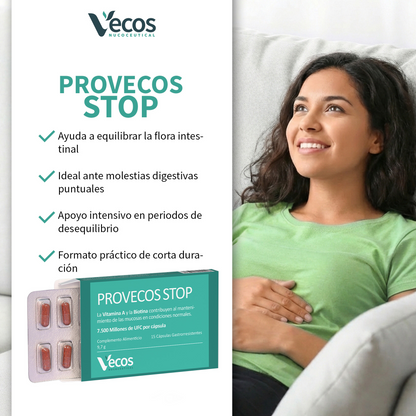 Provecos Stop Vecos 15 Cápsulas | Flora Vaginal Y Bienestar Íntimo | 25.000 Millones Ufc + Fos_3