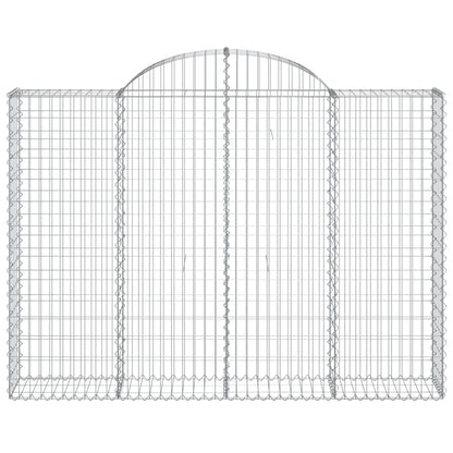 Cestas De Gaviones 3 Uds Forma De Arco Hierro 200x30x140/160 Cm_3
