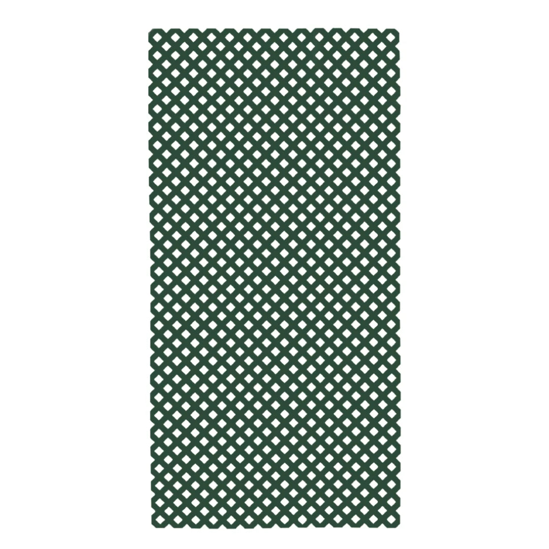 Pack Instalación Vertical 2 Celosías Pvc 18 Mm Verde Con Perfiles Y Unión 1x2 M_3