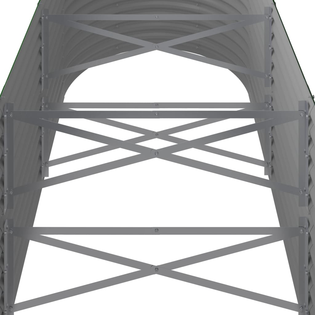 Jardinera Arriate Acero Galvanizado Verde 296x80x68 Cm_4