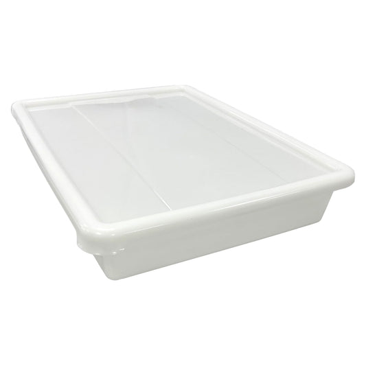 3 Bandejas Resistentes Uso Alimentario Con Tapa: 15l Sin Bpa's (55,3 X 41 X 9,3cm). Cocinas, Restaurantes, Catering_0