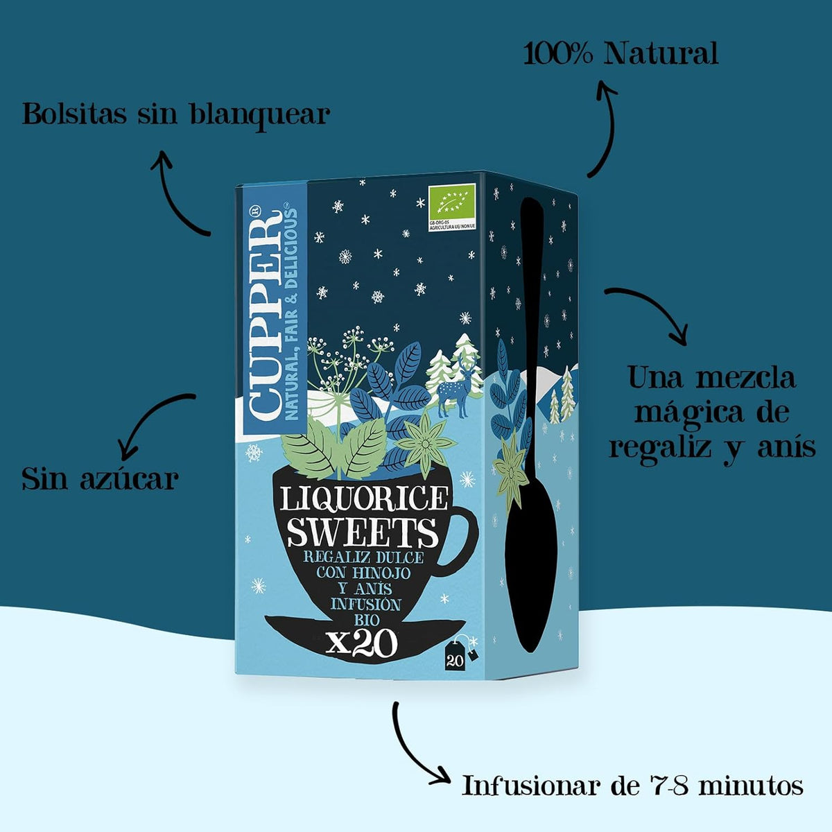 Infusión Winter Liquorice Bio Cupper 20 bolsitas