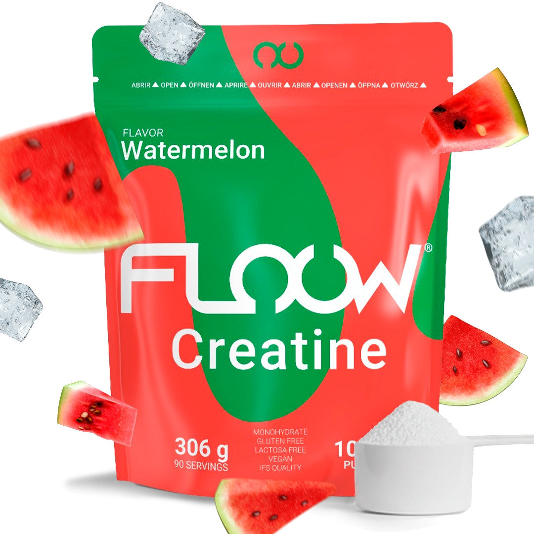 Creatina Monohidrato En Polvo 306g (102 Dosis) - Creatina Pura Sabor Sandía - Suplemento Deportivo Para Masa Muscular_0