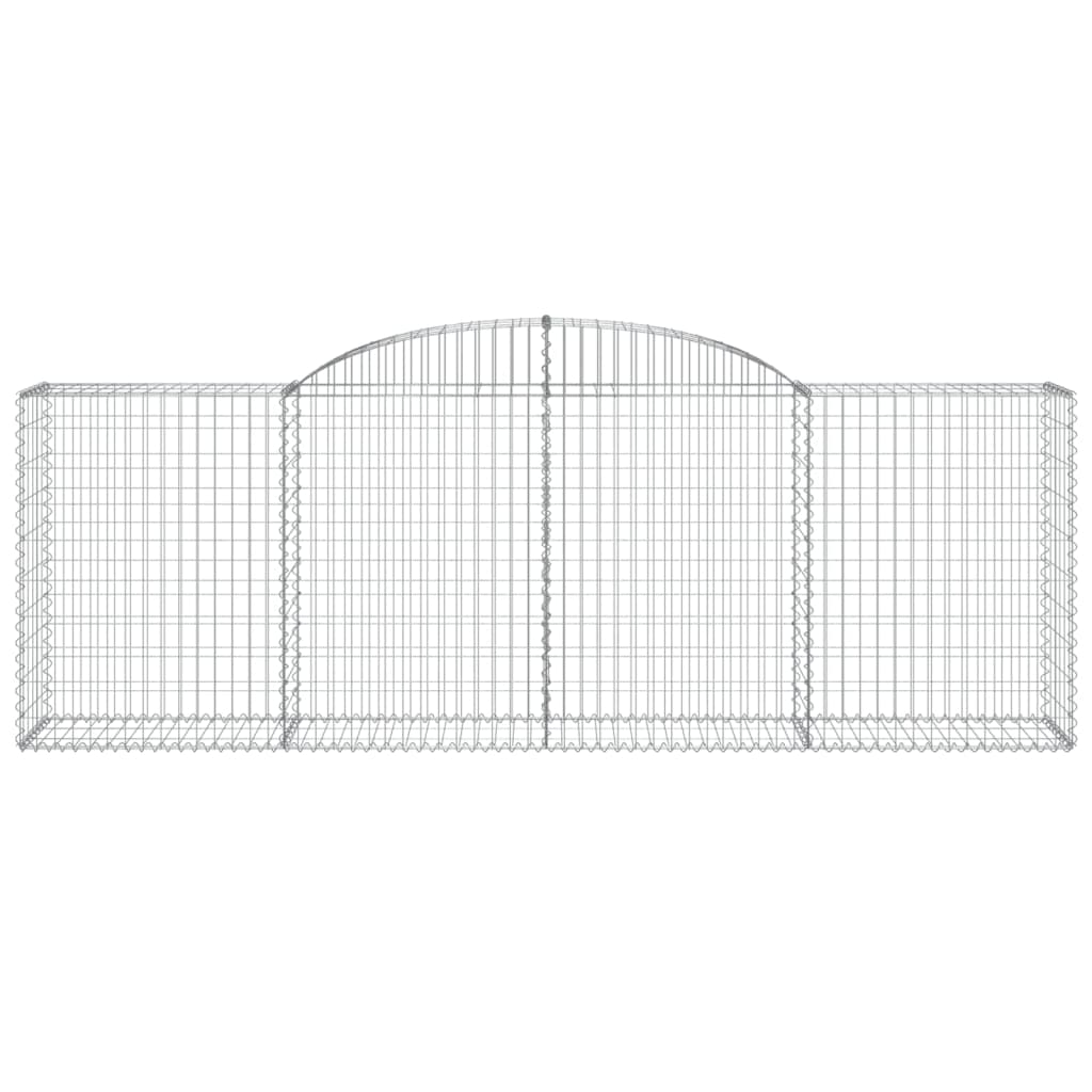 Cestas De Gaviones 2 Uds Forma De Arco Hierro 300x50x100/120 Cm_3