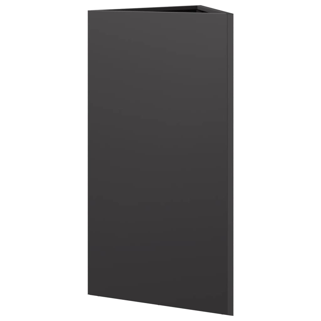 Jardinera Triangular Acero Negro 40x34,5x75 Cm_5