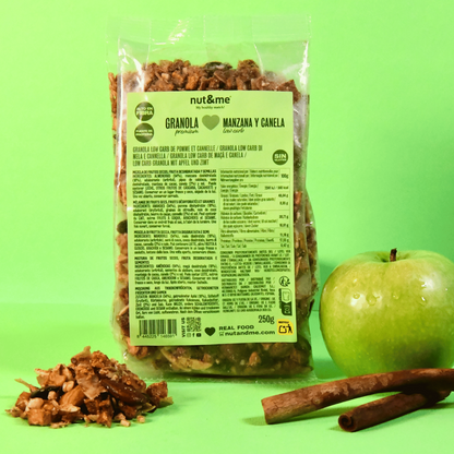Granola low carb de manzana y canela 250 g Nut&amp;me