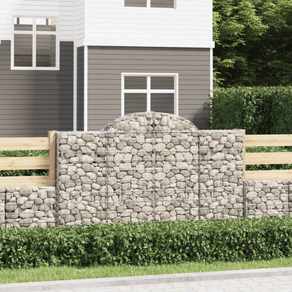 Cestas De Gaviones 8 Uds Forma De Arco Hierro 200x30x120/140 Cm_1