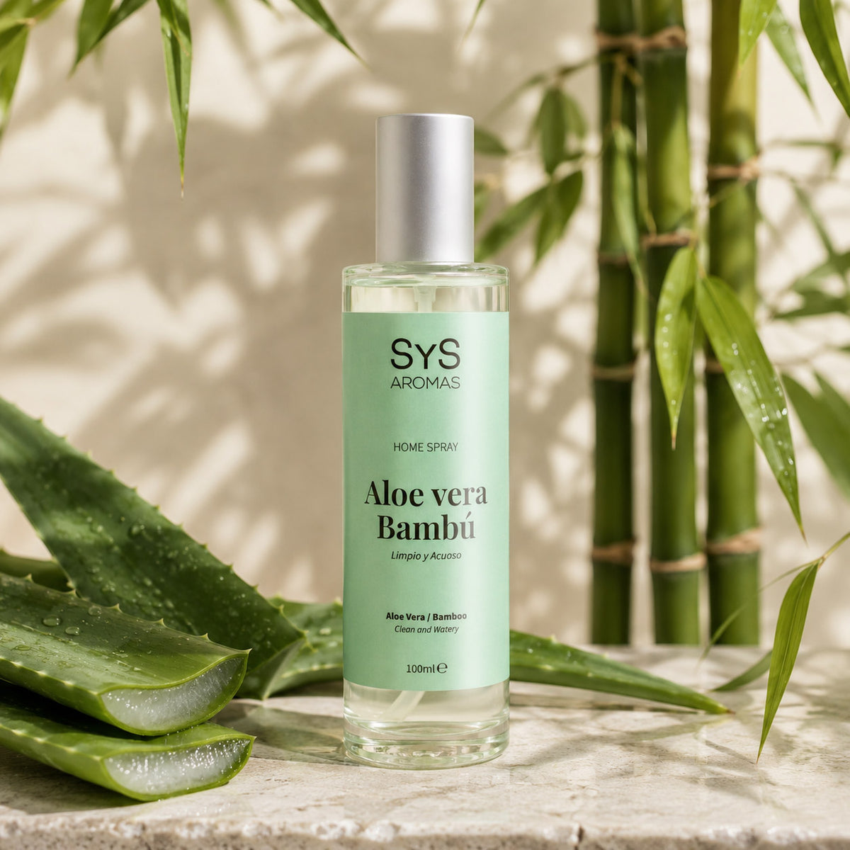 Ambientador Pulverizador Aloe Vera-Bambú Origins SYS Aromas 100 ml | Aroma Fresco y Herbal | Relajante_2