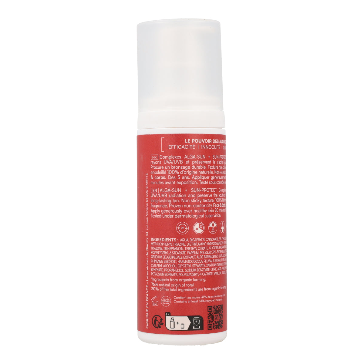 Invisible Sun Lotion Spf50 Biarritz 100 Ml 