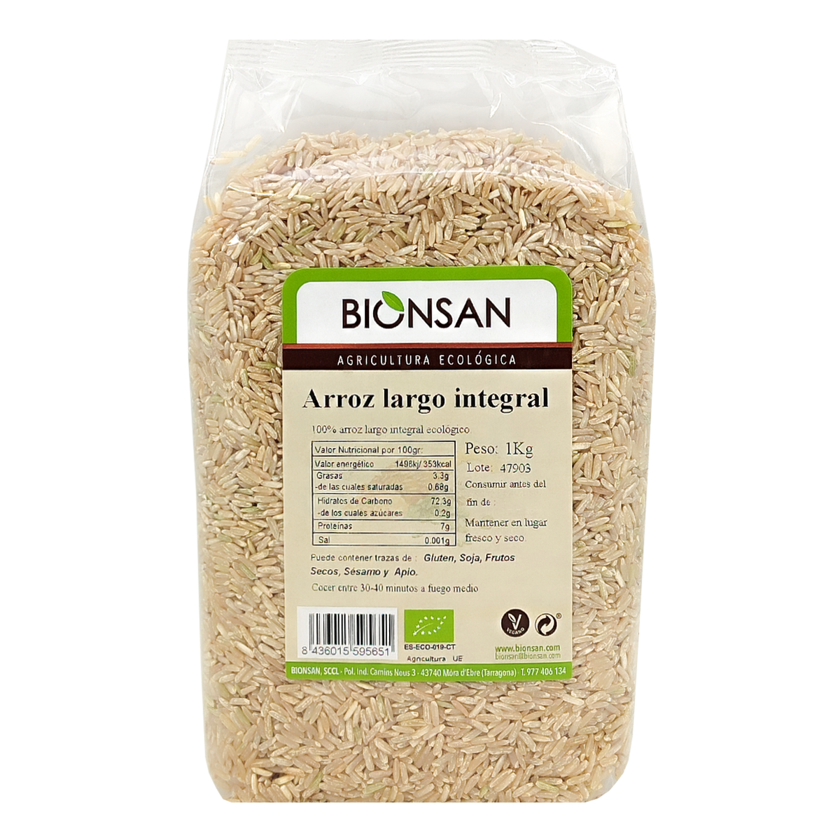 Arroz Largo Integral Eco Bionsan 1kg_0
