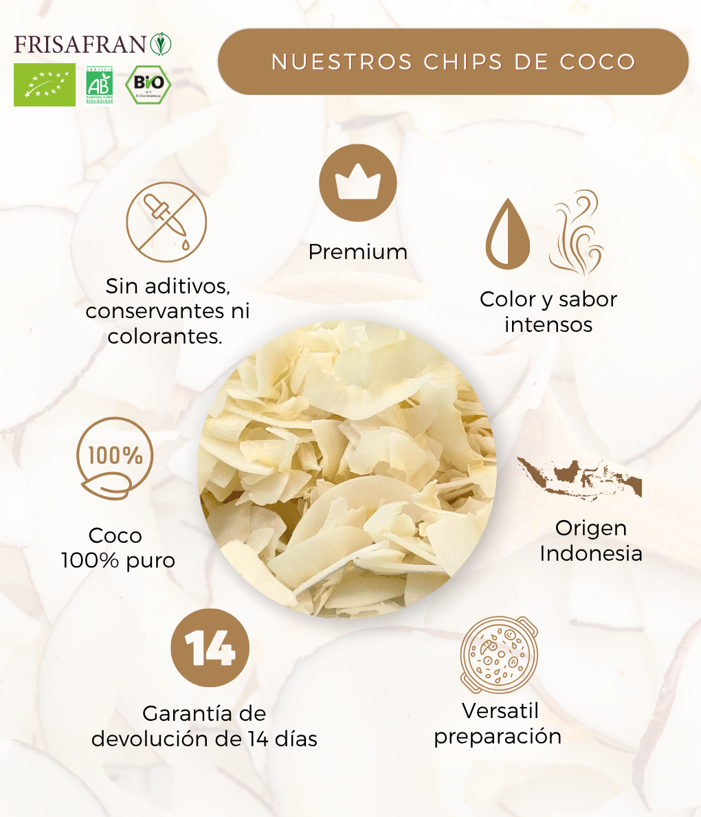 Chips De Coco Ecológicos | Deshidratados | Frisafran 200 G_3