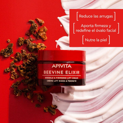 Crema lift arrugas &amp; firmeza - Textura rica BEEVINE ELIXIR, APIVITA 50 ml