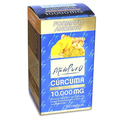 Pack 2x Estado Puro Cúrcuma Tongil Formato Ahorro 80 Cápsulas