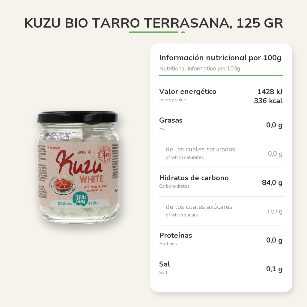 Información nutricional