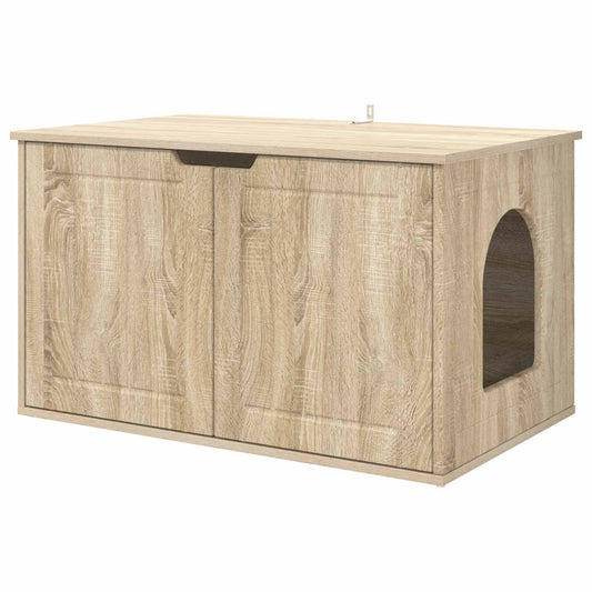 Casa Para Gatos Sonoma 85 X 55 X 50,5 Cm Madera De Ingeniería_0