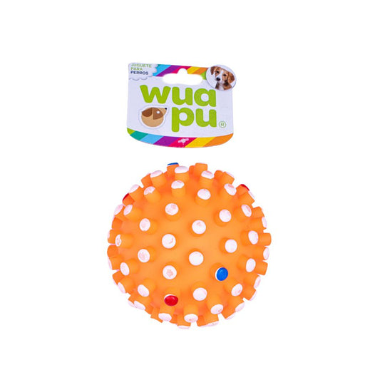 3 Pelotas Para Perro Modelo Sputnik De 12cm En Colores Surtidos. Plástico Vinilo Flexible Con Sonido_0
