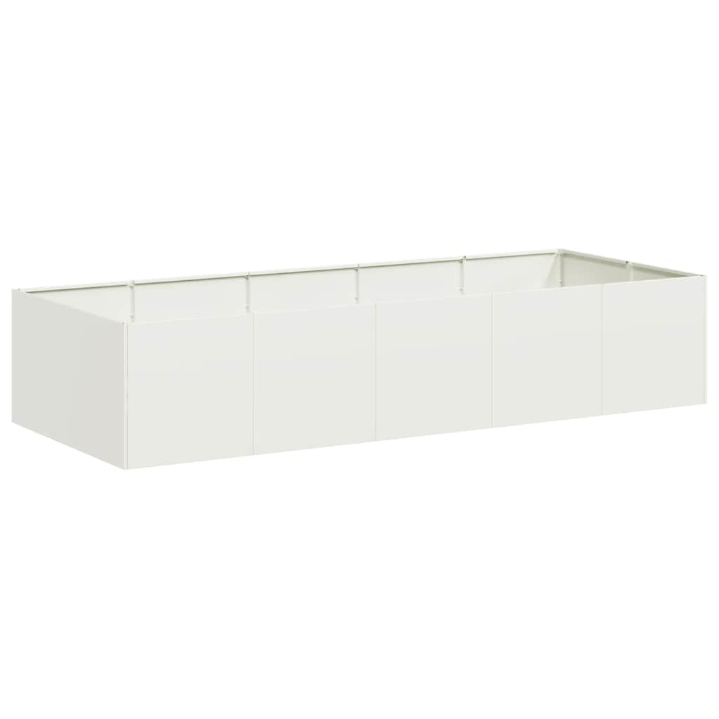 Jardinera Acero Blanco 200x80x40 Cm_0