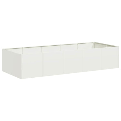 Jardinera Acero Blanco 200x80x40 Cm_0