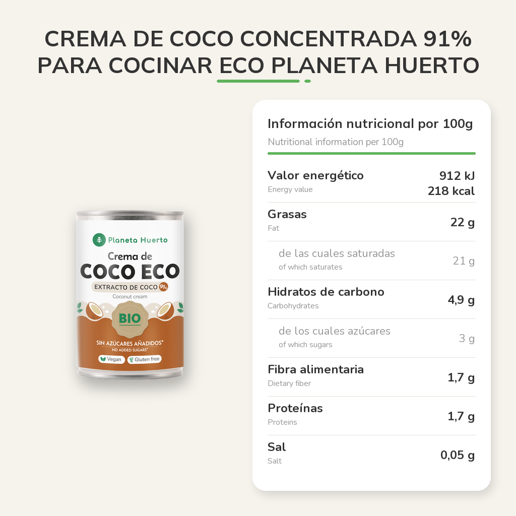 Información nutricional