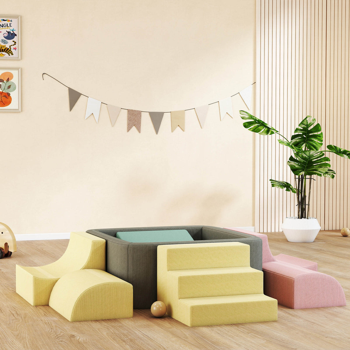 Bloques De Espuma Aiyaplay Pana, Espuma Multicolor 174x174x30 Cm 3d0-039v00mx_1
