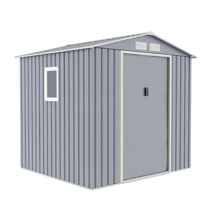 Caseta Metálica High Door Menorca Gris - Amplía Tu Espacio 2,14x2,045x1,94 M / Multicolor_0