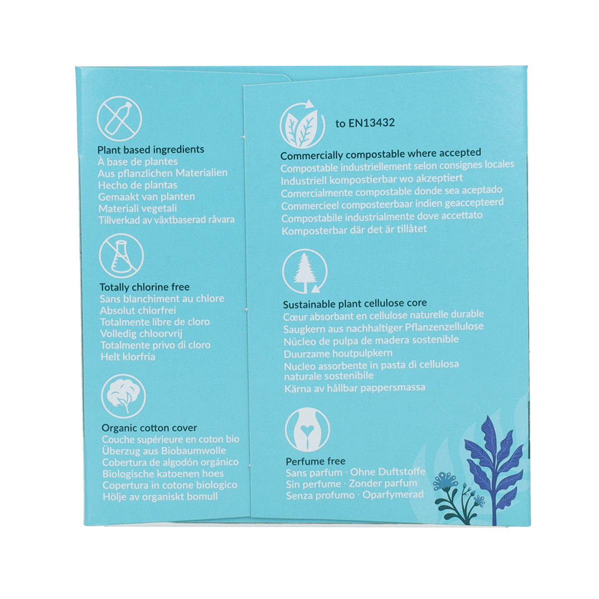 Compresa súper con alas bio Natracare 12 Uds