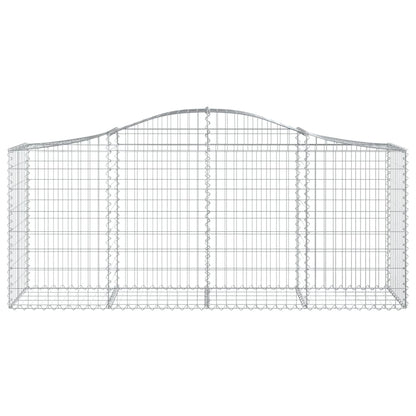 Cestas De Gaviones 8 Uds Forma De Arco Hierro 200x50x80/100 Cm_3