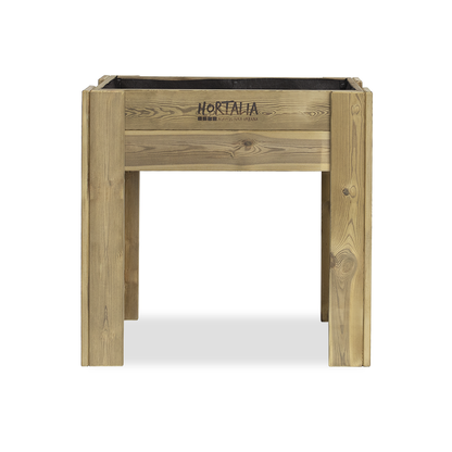 Mesa De Cultivo Elevada Madera Tratada Exterior Hortalia Gardenbrico S80 80x40x80 Cm_2