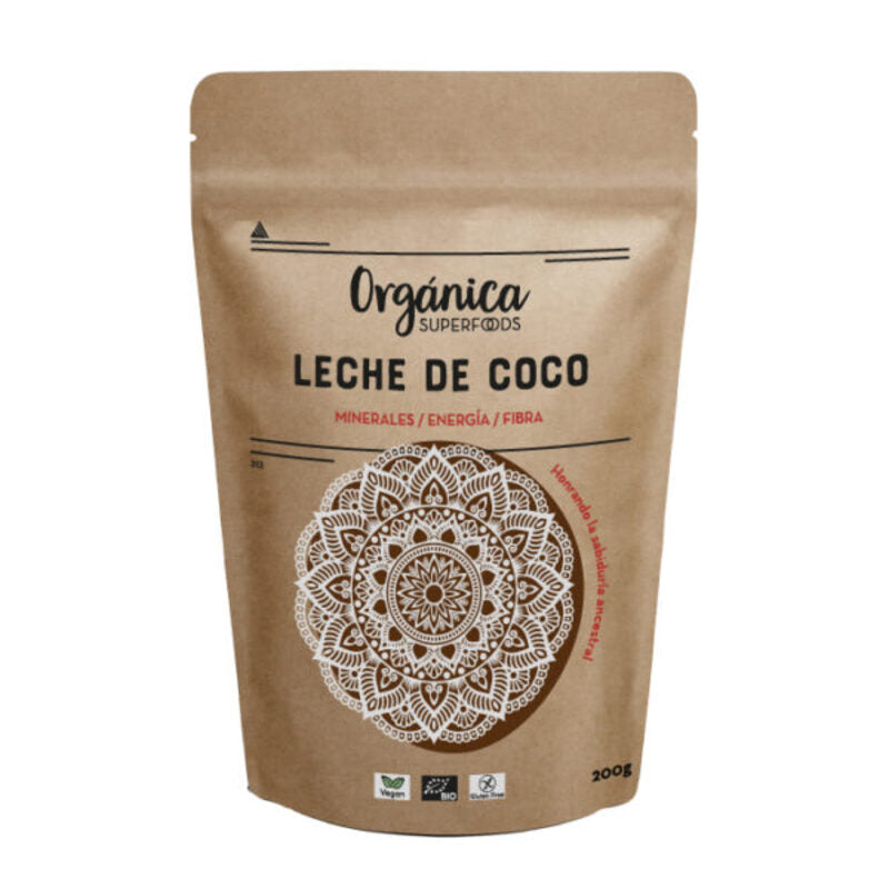 Leche De Coco Bio En Polvo 200g - Orgánica Superfoods_0