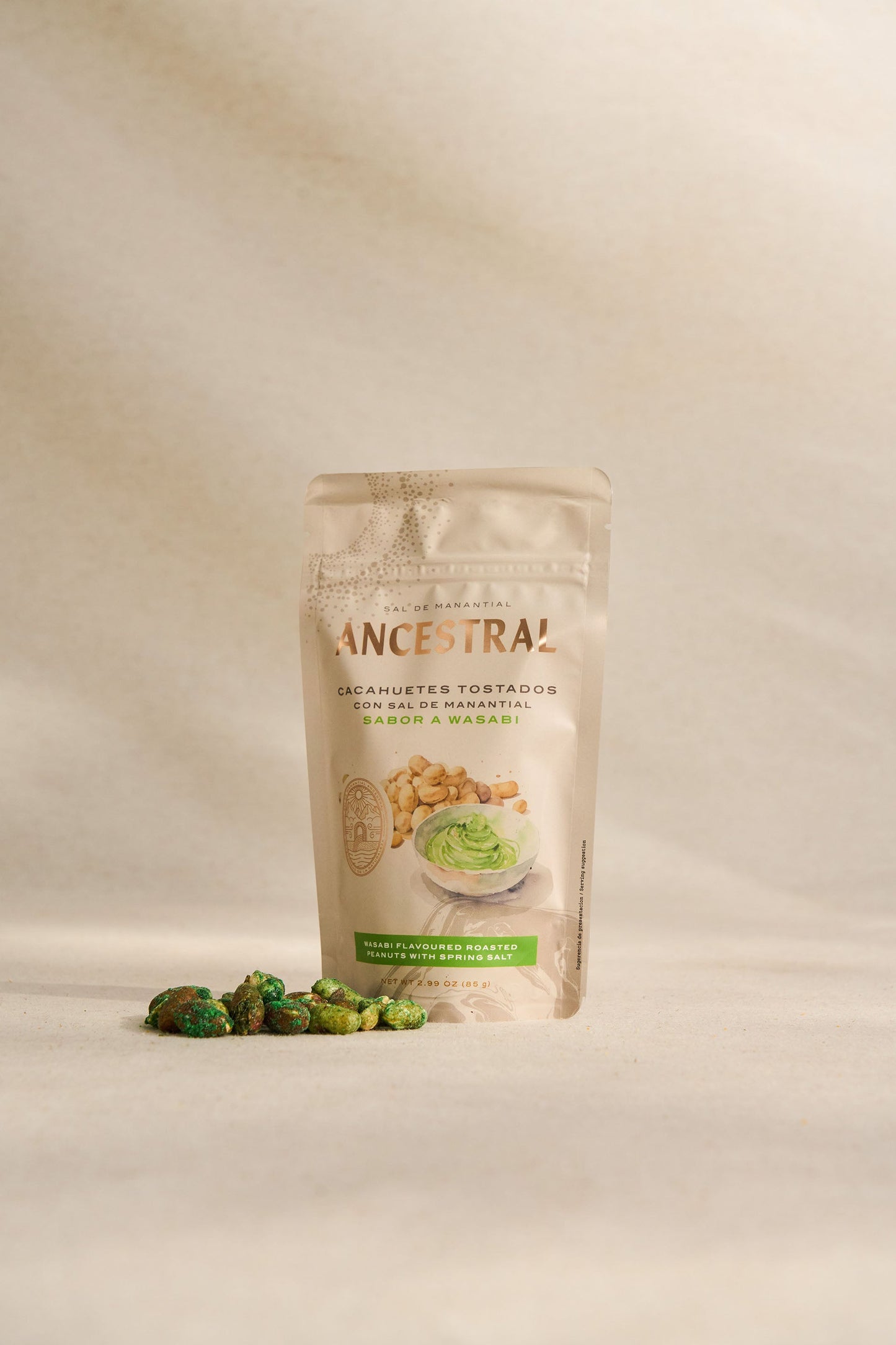 Cacahuete Tostado Natural Sabor Wasabi 85 G_1