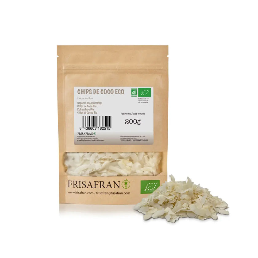 Chips De Coco Ecológicos | Deshidratados | Frisafran 200 G_0
