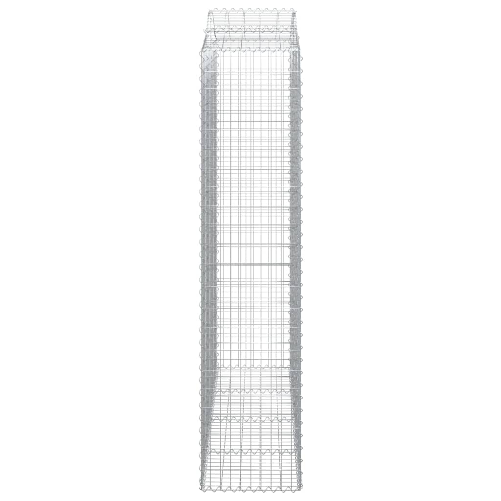 Cestas De Gaviones 5 Uds Forma De Arco Hierro 200x50x220/240 Cm_4