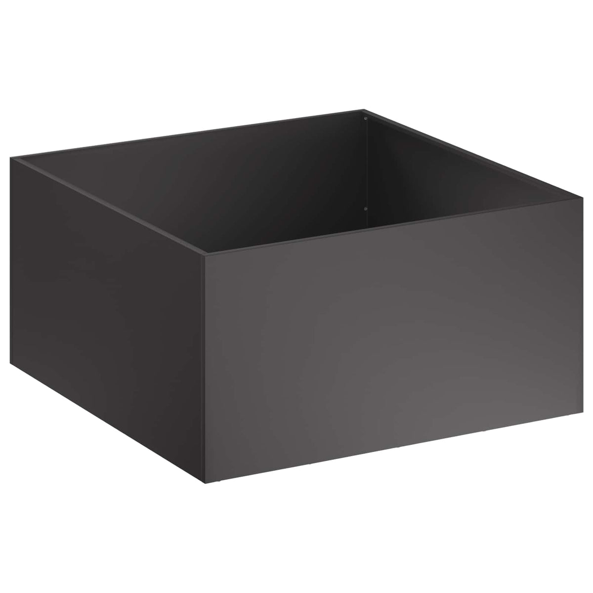 Macetero De Jardín 2 Uds. Negro 80 X 80 X 40 Cm_2