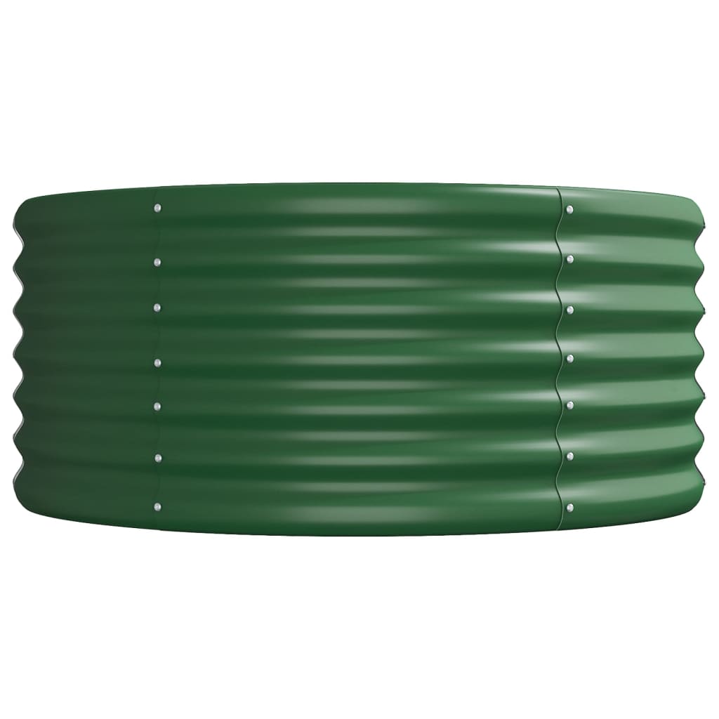 Jardinera Arriate Acero Galvanizado Verde 368x80x36 Cm_3