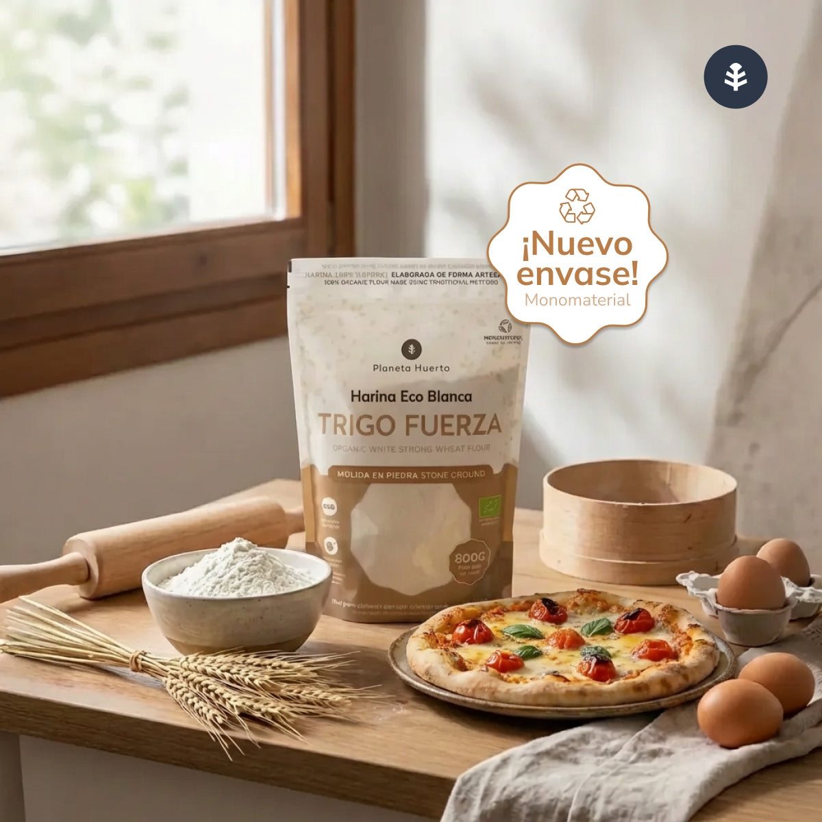 Harina de Trigo de Fuerza Eco Planeta Huerto 800 g