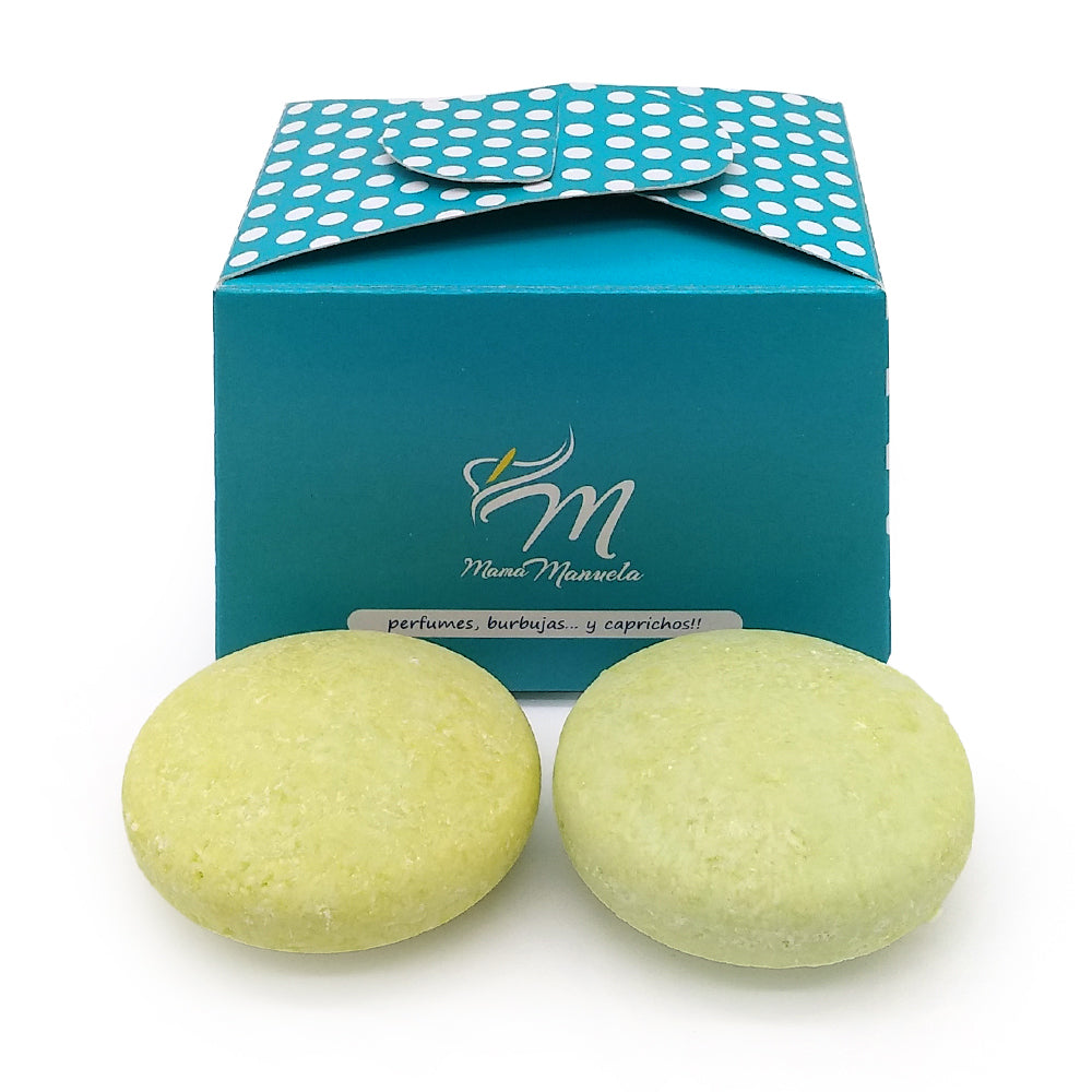 Pack 2 Champú Sólido para Todo Tipo de Cabello - 100 % Natural - Para Toda la Familia. Con Té Matcha y Aceite de Coco_0