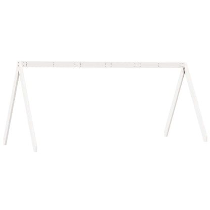 Techo De Cama Infantil Madera Maciza Blanco 199x80,5x88 Cm_5