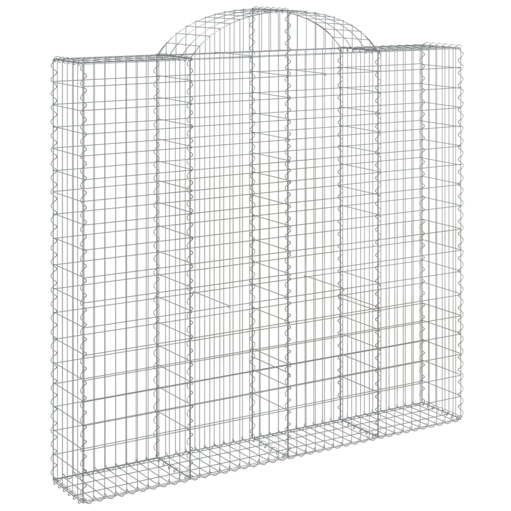 Cestas De Gaviones 2 Uds Forma De Arco Hierro 200x30x180/200 Cm_2