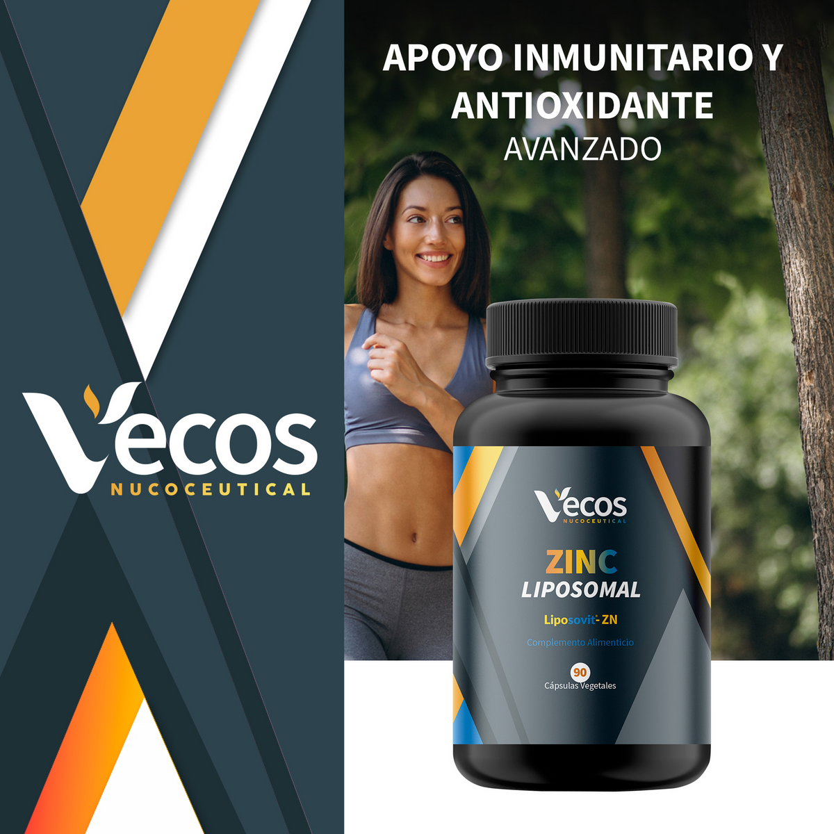 Zinc Liposomal Vecos 90 Cápsulas | Salud Inmunológica, Piel, Cabello Y Uñas_1