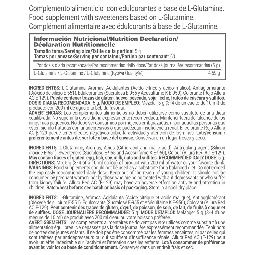 Glutamina Kyowa® - 300g - Sandias De Gominola - Ayuda A Reparar Las Células Desp - Masmusculo_4
