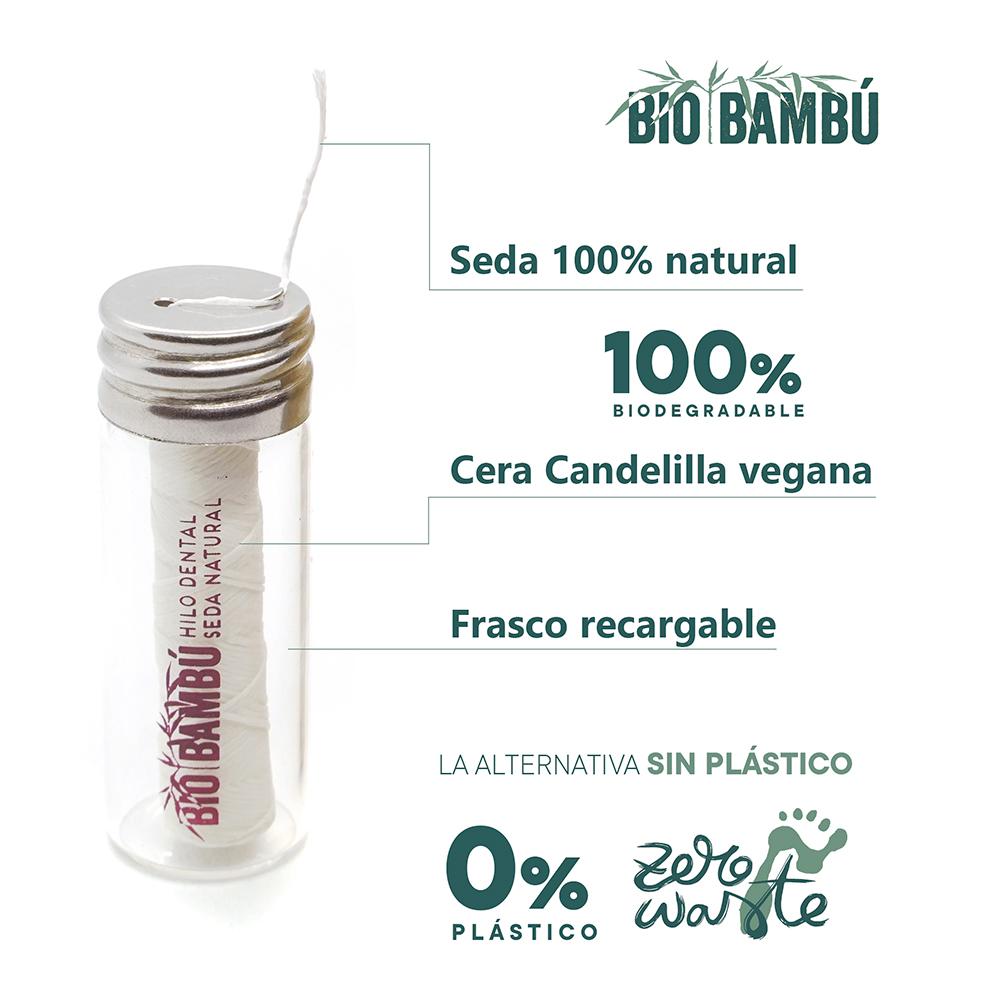 Hilo Dental de Seda Natural 30m Recargable