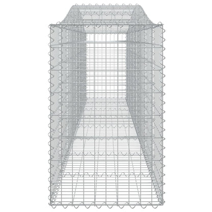 Cestas De Gaviones 15 Uds Forma De Arco Hierro 400x50x80/100 Cm_4