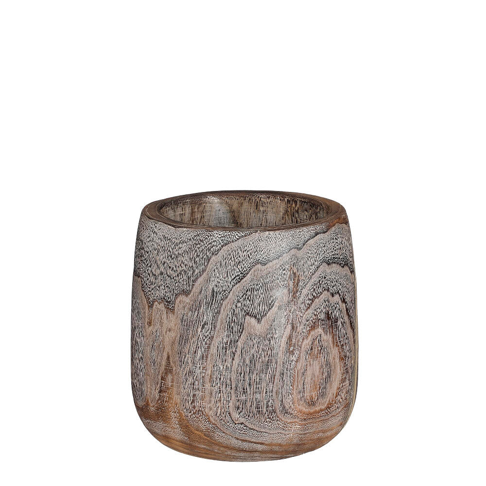 Macetero Madera Boris Marrón 24cm_0