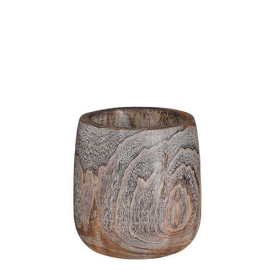 Macetero Madera Boris Marrón 24cm_0