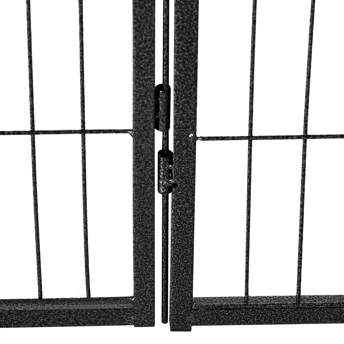 Pawhut Parque Para Perros De 12 Paneles Con 2 Puertas 80x60 Cm Gris_4