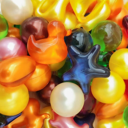 Bolsa Regalo 12 Perlas Baño Con Aromas Surtidos. Con Aceite De Soja - Hidrata, Suaviza Y Perfuma La Piel - Formas Varias_2