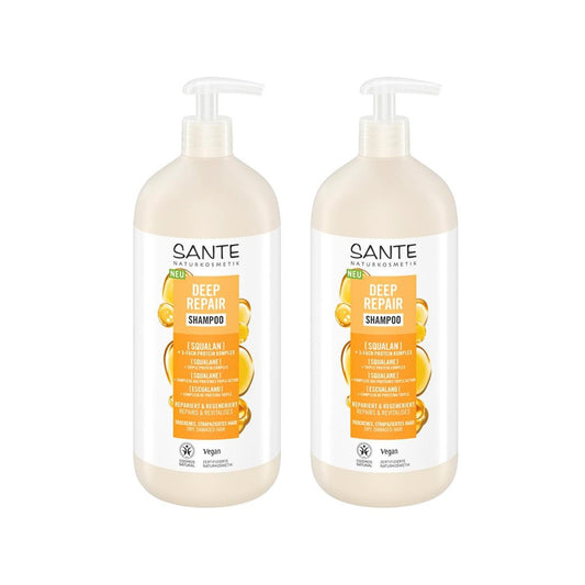 Pack 2x Champú reparación intensa escualeno Sante 950 ml